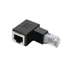 90 graus Ethernet LAN RJ45 Masculino para Feminino Conversor Extender Adapter Cat5 Conector de Cabo de Rede Atacado XBJK2107