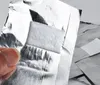 Aluminiumfolie Nail art Sweak Off Acryl Gel Polnisch Nagelentfug Wraps Remover Makeup-Werkzeug 100pcs / lot