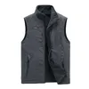 Men's Vests 2021 Winter High Quality Warm Vest Classic Casual Sleeveless Fleece Jacket Male Brand Waistcoat Double-sided