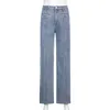 Star Pattern Blue Flare Jeans Vrouwelijke Y2K Denim Broek voor Vrouwen Vintage Nieuwe Harajuku Hoge Taille Volledige Lengte Broek Capris 210415