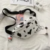 cow print fanny pack