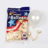 110 adet Pembe Balon Kemeri Garland Kiti Beyaz Altın Konfeti Lateks Balonlar Sevgililer Günü Düğün Doğum Günü Partisi Dekorasyon 210719