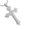 Modieuze roestvrijstalen cross cremation urn hanger kan een familie of huisdier as hanger ketting keepsake herdenken