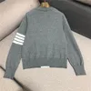 [EWQ] primavera nuevo estilo preppy de manga larga con cuello redondo de alta calidad suéter de punto abstracto falso de dos piezas suéter de mujer QL364 210423