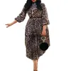 Etniska kläder S-3XL Plus Size African Dress for Women Fashion Dashiki Print Ruffles Vestido 2022 Ankomst Robe Elegant Party