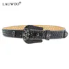 Luxury Strap Belts Men Women Rhinestones Belt For Jean Western Cowgirl Cowboy Crystal Pin Buckle Fashion Diamond Studded Belt 220428