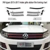 Kleurrijke grille Grill Carbon Fiber Stickers en Decals Car-Styling voor Volkswagen VW Tiguan 2013-2017 AccessoNie