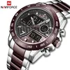 Naviforce montres hommes haut marque étanche sport montres hommes Quartz analogique numérique montre-bracelet Relogio Masculino 210517