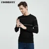 Coodrony Casual Knitwear Sweter Men Brand Ubranie jesienne zimowe przybycie Slim Fit ciepłe koszulę na pulover Tops 7137 210804