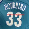 Genähtes ALONZO MOURNING VINTAGE 90er JAHRE CHAMPION BASKETBALL JERSEY Stickerei Beliebiger Name Nummer XS-5XL 6XL