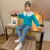 Vêtements pour enfants Filles Sweat-shirt + Jeans Vêtements Casual Survêtement Fille Printemps Automne Survêtements pour enfants 6 8 10 12 14 210528