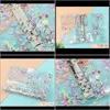 Book Filing Products School Business & Industrial Drop Delivery 2021 A5/A6 Clear Pvc Sequins Binder 6-Hole Metal Ring Notepad Cover Cute Diar
