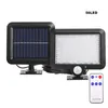 Split Solar Wall Lights Outdoor 100Cob 120Cob 128Cob 160Cob 3 Modi Waterdichte bewegingssensor Wandlicht met afstandsbediening voor tuinpad