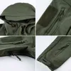 ReFire Gear Camouflage Military Jacket Men Waterproof Soft Shell Tactical US Army Clothing Winter Fleece Coat Windbreaker 211217
