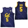 Bears California Golden New 2020 Basketball Jersey NCAA College 5 Jason Kidd Navy All Stitched And Embroidery