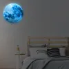 Wall Stickers 3D Large Moon Fluorescent Sticker Wallpaper Night Removable Glow In The Dark Home Decorations 5cm 12cm 20cm 30cm