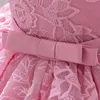 2021 Yaz Toddler İlk Doğum Günü Elbise Bebek Kız Giysileri Için Gelinlik Prenses Elbiseler Parti Boncuk Giyim 3-24 Ay G1129