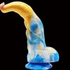 Massage YC228 Taurus Couleur Silicone Plug Anal Long 25 cm Sex Toys Pour Femmes Forte Ventouse Max Épaisseur 5.3 cm Masturbation Rob