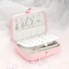 Bamoer Pink Multi-Function Pu Leather Jewel Box Storage Box Ring Display Case Lady Storage Box Cage Only BZ0065