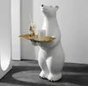 Kutup ayısı zemin dekorasyon büyük hayvan depolama tepsisi oturma odası sundurma ev dekorasyon eve taşınma hediye