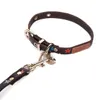 7 colori Fashion Brand Dog Collars Designers Designers Lettere Stampare Old Flowers Grid Mobo