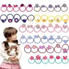 120pcs mezcla colores bebés corbatas elásticos suaves bandas de goma de caballo soporte de cola de coleta inclina accesorios para el cabello para niñas