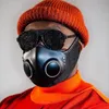 Другие товары для вечеринок Высокотехнологичные маски для лица Маска для взрослых Черная дышащая интегрированная защитная пыленепроницаемая одежда Hallowee232D