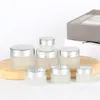 5g 10g 15g 20g 30g 50g Frosted Glazen Fles Cosmetische Pot Draagbare Sample Flessen opslag Reizen Verpakking Container Gevallen voor Oogschaduw Gezichtscrème