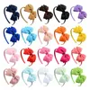 Hair Accessories BNWIGE 20pcs Fashion Solid Color Headband Ribbon Band Kids Girl Bowknot Boutique