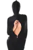 Negro Lycra Spandex Momia Disfraces Unisex Saco de dormir Traje completo Sexy Bolsas para el cuerpo Sleepsacks Catsuit Disfraz Fiesta de Halloween Fancy248A