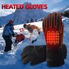 Gants de cyclisme hiver batterie électrique chauffage chauffé moto course équitation tactile Sn alimenté Guantes Moto2665034