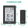 BALDR Weather Station, Wireless Digital Indoor Outdoor Thermometer Hygrometer with Backlight LCD Display and External Sensor
