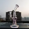 8,7 "Tuyaux de tabac rose Narguils d'eau épais eau en verre bongs fumant pipe bol de 14mm