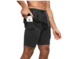 Pantalones cortos de protección de privacidad de doble capa para hombre, verano, deportes al aire libre, ocio, correr, vida saludable, entrenamiento, Capris, moda, camou277s