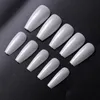 500 pz/set Ballerina Nail Art Suggerimenti Naturale Falso Bara Forma Piatta Copertura Completa Manicure Falso in magazzino