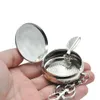 Pipes Portable metal smal round Cigarette Ashtray Keychain environmental ashtrays with key chain smoking accessories