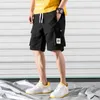 プラスサイズの夏の貨物ショーツ男性ストリートウェアヒップホップバギージョガー男性カジュアルショートパンツ210716