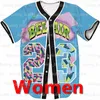 2021 Hip Hop Fashion Unisex 90s Tema Party Bel Air Baseball Jersey Kvinnor Kortärmad Toppar för födelsedag andningsbar svart storlek XS-XXXL