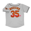 Anpassad sömnad Mike Mussina 1999 Road Gray Jersey w/ Team Patch Men Women Youth Kids Baseball Jersey XS-6XL