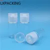 50 Pcs 10ML 100ML Transparent Plastic Flip Cap Water Bottles Mini Small Perfume Shampoo Sample Container Packing Free Shippinggoods