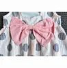 Liefde ddmm meisjes sets zomer kinderkleding meisjes leuke gestreepte stippen grote boog rug baby tops + shorts pak 210715