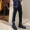 Owen Seak Männer Casual Cargo Bleistift High Street Wear Hip Hop Knöchel Länge Herrenbekleidung Jogginghose Sommer Herbst Schwarze Hosen 210715