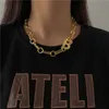 Tjockt brev B Chace Choker Halsband Kvinnor Koppar Alloy Minimalistisk Chunky Collar Halsband Smycken 2021