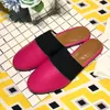 Alphabet Hotel Sandals Rivet Flat Soled Slipper Stitching leisure Bale Sandal Soft Leather Woman Shoes Large size 35-42 XX-0050