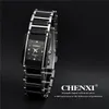 Montre-bracelets Fashion S EST Brand de haute qualité Chenxi Women Men Couples Lois de loi Taresproofr Square Ceramics Wristwatch CX1047025918