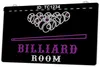 TC1234 Billiards Pool Room Open Light Sign Zweifarbige 3D-Gravur