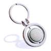 Stainless Steel Sports Keychain Pendant Fashion Football Basketball Golf Keychains Luggage Decoration Key Ring Creative Gift