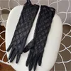 Fashion Black Tulle Gloves For Women Designer Ladies Letters Print Embroidered Lace Driving Five Fingers Gloves Fashion Thin Party Gloves 2 Size Star1922