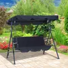 Camp Furniture 3 Seat Swing Swing Canopies Cushion Cover Set Patio Stoel Hangmat Vervanging Waterdichte Tuin Buiten