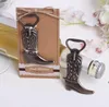 Nieuwe Creative Bottle Opener Hitched Cowboy Boot Western Birthday Bridal Wedding Gunsten en Geschenken Party Leuke Tool EWA6470